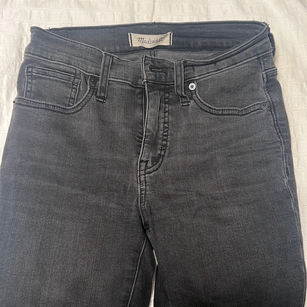 Madewell 9in Mid-Rise Skinny Jeans Black